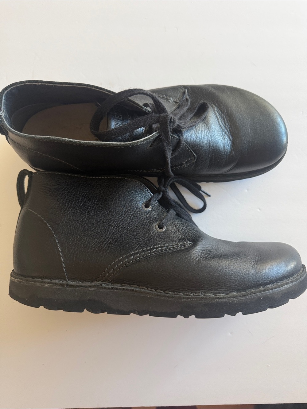 Birkenstock Harris leather Chukka boots black lace up euro 42